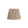 Alexander Wang Beige Cotton Mini Skirt