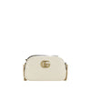 Gucci White Calf Leather Bos Taurus Shoulder Bag