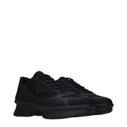 Prada Black Fabric Low Top Sneakers