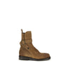 Burberry Brown Calf Leather Bos Taurus Lace-Up Boots