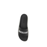 Burberry Black Rubber Slippers