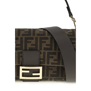 Fendi Brown Recycled Polyester Shoulder Bag