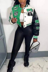 Graphic Varsity Jacket