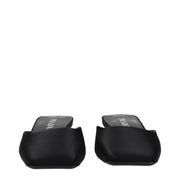 Prada Black Satin Flat Sandals