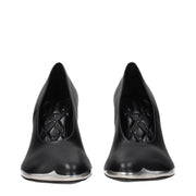 Burberry Black Leather High Heel Pumps