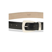 Khaite Black Calf Leather Bos Taurus Regular Belt