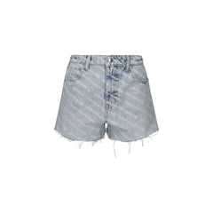 Alexander Wang Blue Cotton Bermuda Shorts