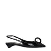 Prada Black Leather Flat Sandals