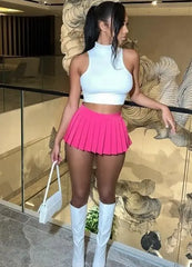 Image & Stylez LLCFamous Mini Tennis SkirtShe's Famous Mini  Tennis SkirtThe She's Famous Mini Tennis skirts are a must-have for any fashion-forward women. These skirts are designed to provide comfort and style, making them perfect for anClothing