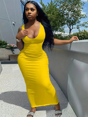 Image & Stylez LLCVacay Ready Ribbed MaxiDressVacay Ready Ribbed Maxi

DressThis Trendy and Stylish Low-Cut Maxi bodycon dress is a ribbed, stretchy, fitted dress. Its soft to touch, lightweight and breathable. This maxi dress is suitable fobodycon dresses