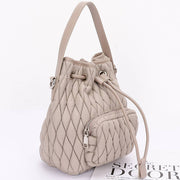 Quilted Faux Leather Bucket Bag