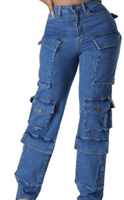 Stay Ready Cargo Denim Pants