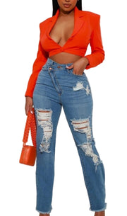 Eye Candy High Rise Denim Pants
