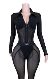 Fashion FWD Lifestyle Mesh Jumpsuit