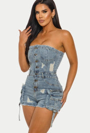 Weekend Vibes Tube Top Romper