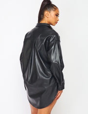 Hot Topic Faux Leather Shorts Set