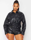 Hot Topic Faux Leather Shorts Set