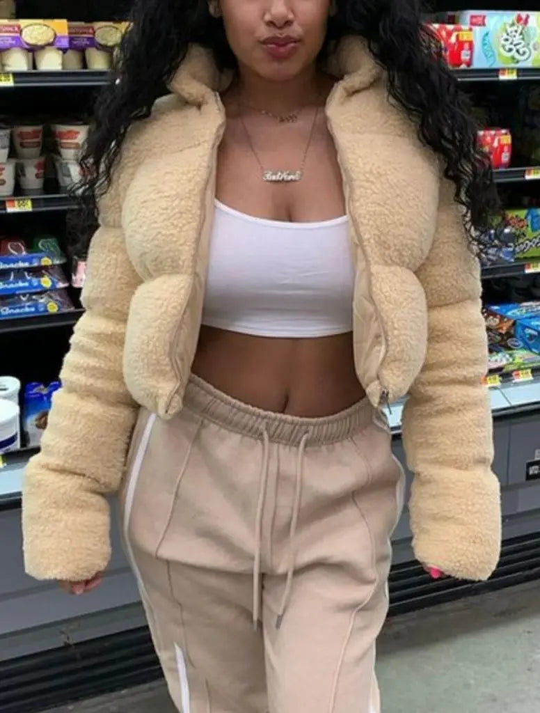 Image & Stylez LLCCashmere Zipper Design JacketCashmere Zipper Design JacketWarm Trendy Women's Cashmere Zipper Design Jacketoutwear