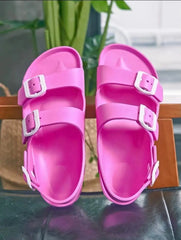 Image & Stylez LLCDoubleDouble Up SandalsComfortable Double Buckle With Ajustable Back Strap Soft Sandals