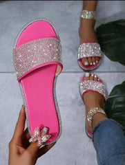 Image & Stylez LLCSummer Bling SandalsSummer Bling SandalsPink with rhinestones